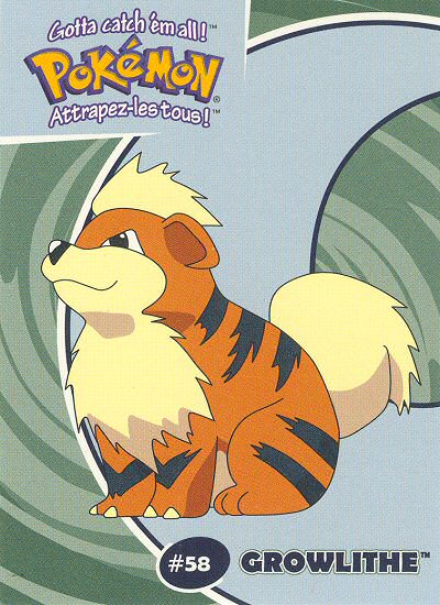 Growlithe - 8/40 - Danone  - front