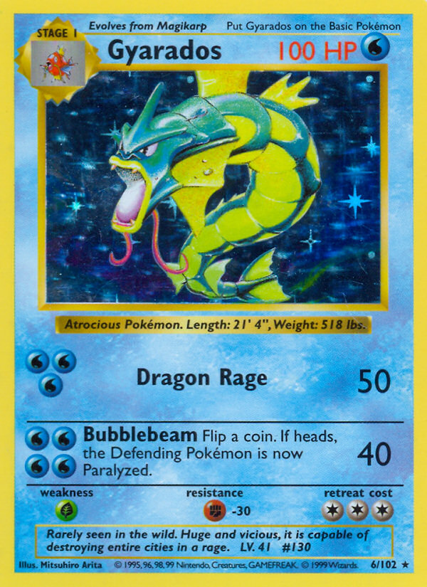 Gyarados Base set Shadowless