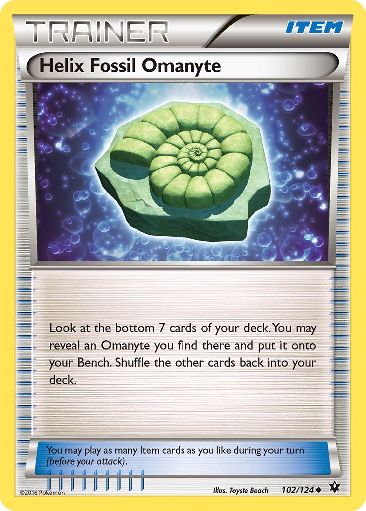 Helix Fossil Omanyte - 102 - Fates Collide