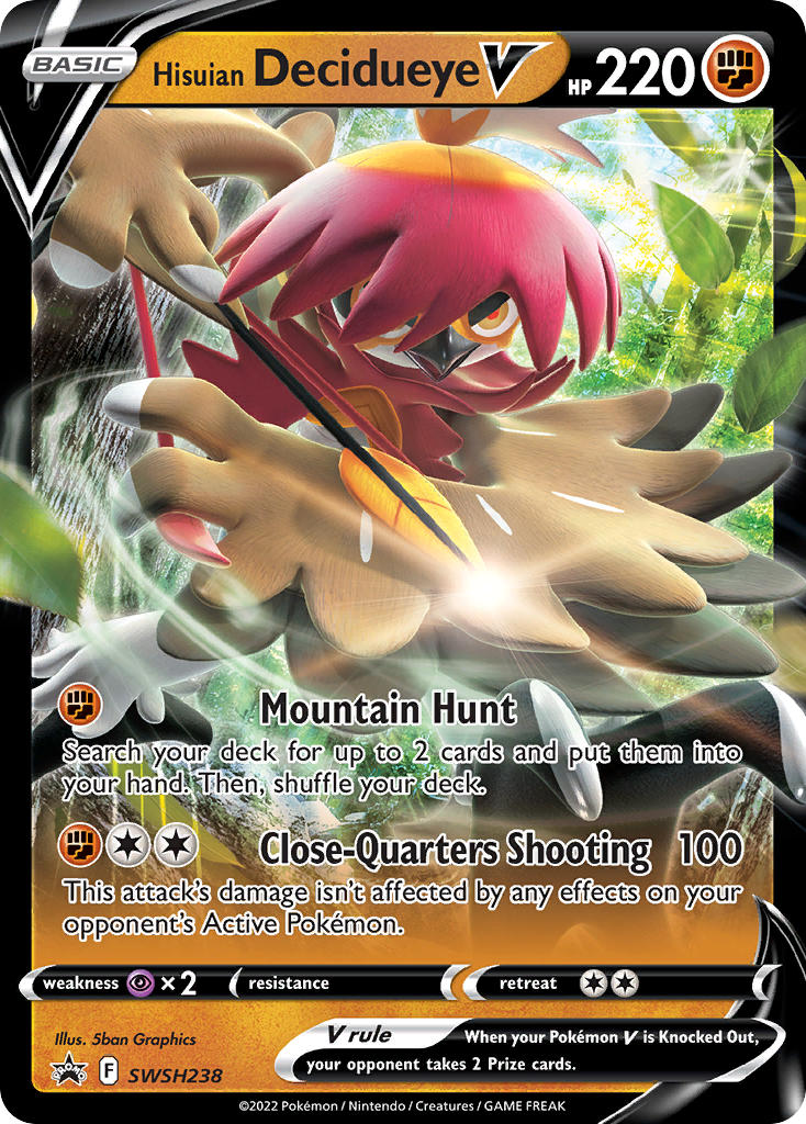 Hisuian Decidueye V - SWSH238 - Sword & Shield Promos