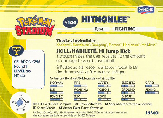 Hitmonlee - 106/165 151 Uncommon Pokemon - NM/MINT – The PokéTrade Emporium