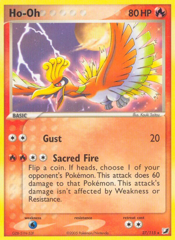 Pokemon Ho-Oh 9/95 Call of Legends HOLO