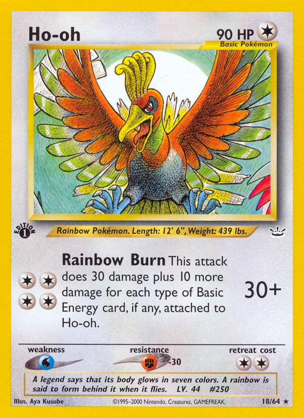 M HO-OH Ex Pokemon Card 