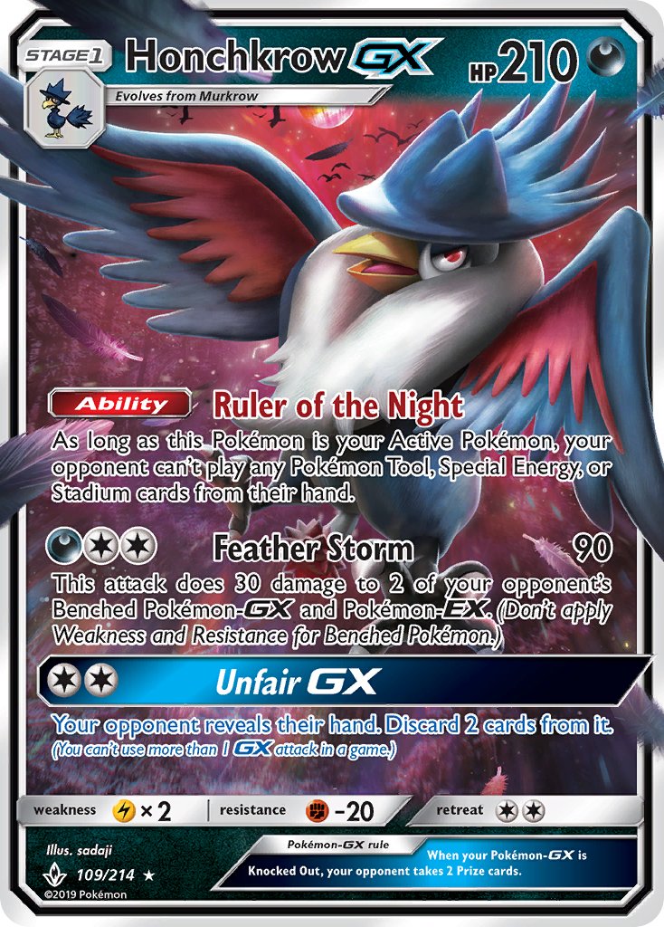 Honchkrow-GX - 109 - Unbroken Bonds