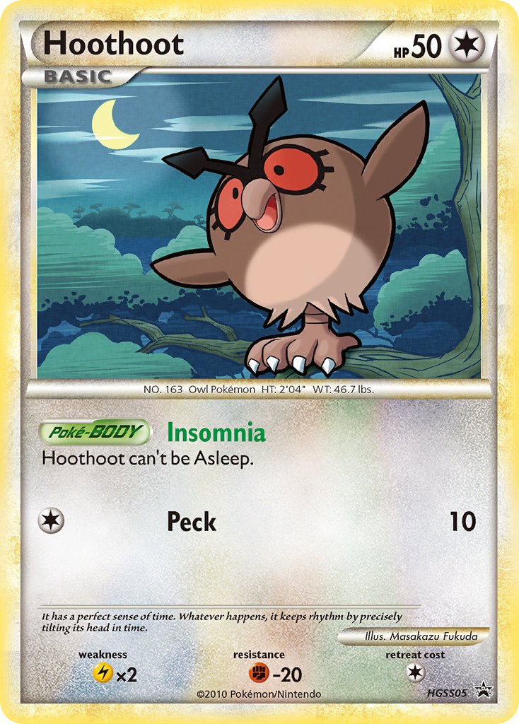 Hoothoot - HGSS05 - HeartGold & SoulSilver Promos