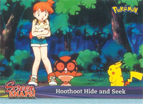Hoothoot Hide and Seek - snap10 - Topps - Johto series - front