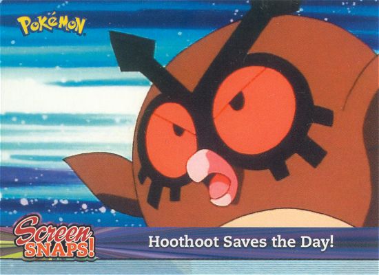 Hoothoot Saves the Day! - snap11 - Topps - Johto series - front