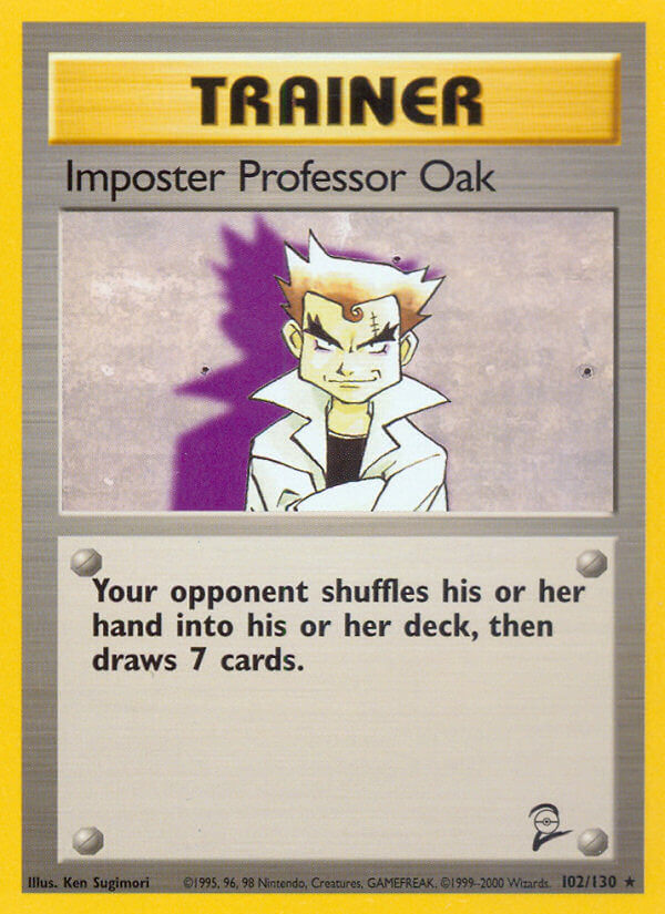 Imposter Professor Oak-102-Base Set 2