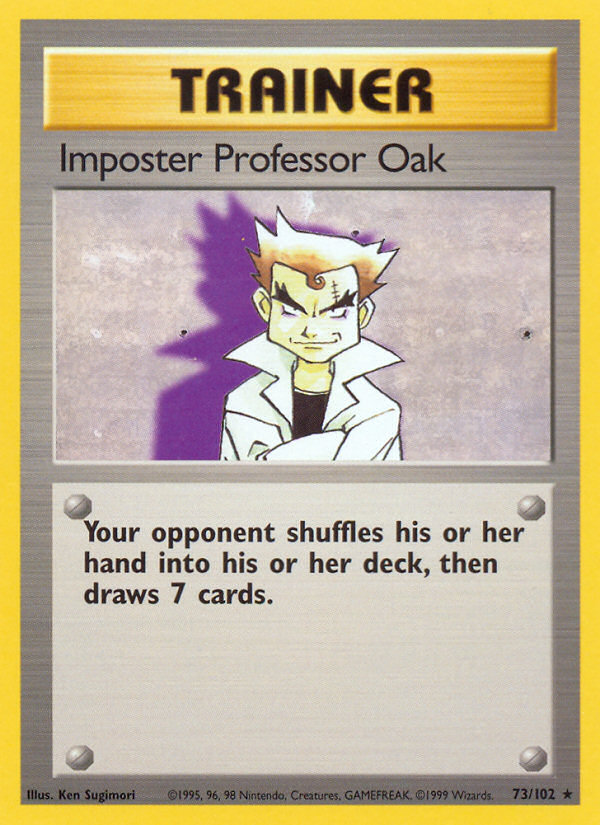 Impostor Professor Oak Base set Unlimited