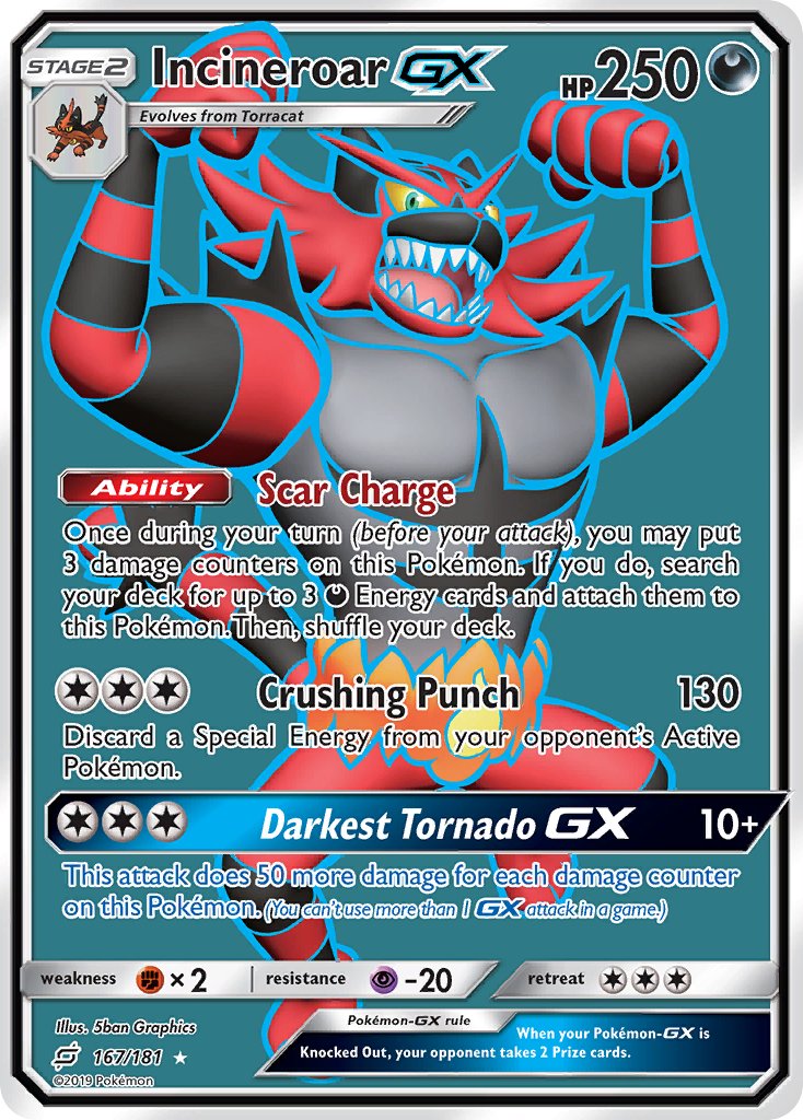 Incineroar-GX - 167 - Team Up