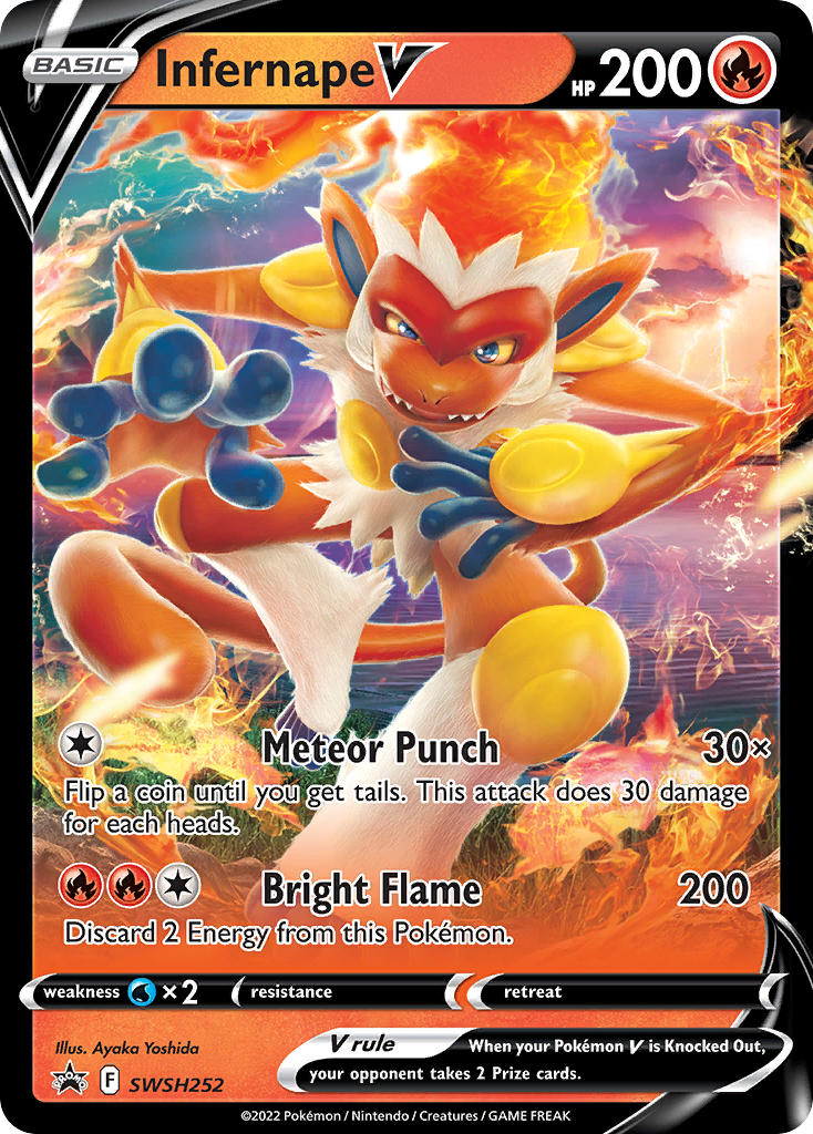 Infernape V - SWSH252 - Sword & Shield Promos