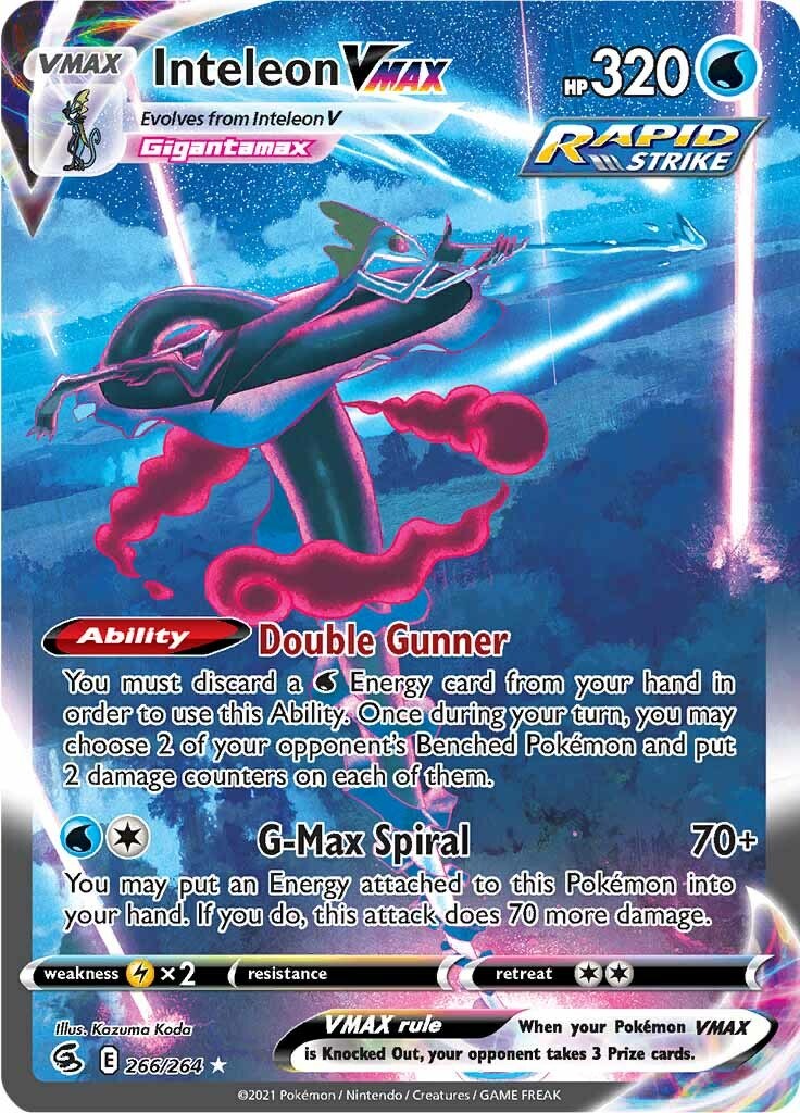 Inteleon VMAX (Alternate Art Secret) - 266 - Fusion Strike