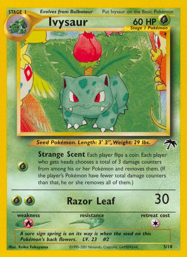 Check the actual price of your Ivysaur Topps Pokemon card on