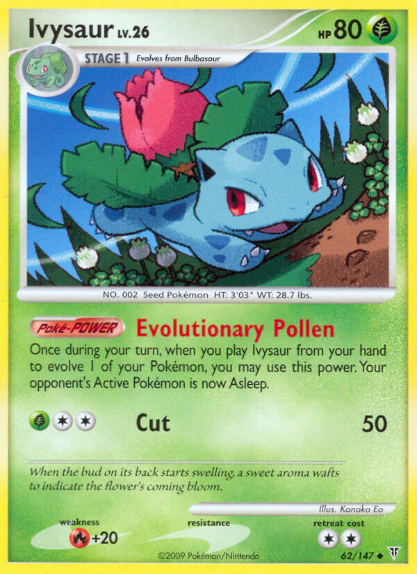 Check the actual price of your Ivysaur Topps Pokemon card on