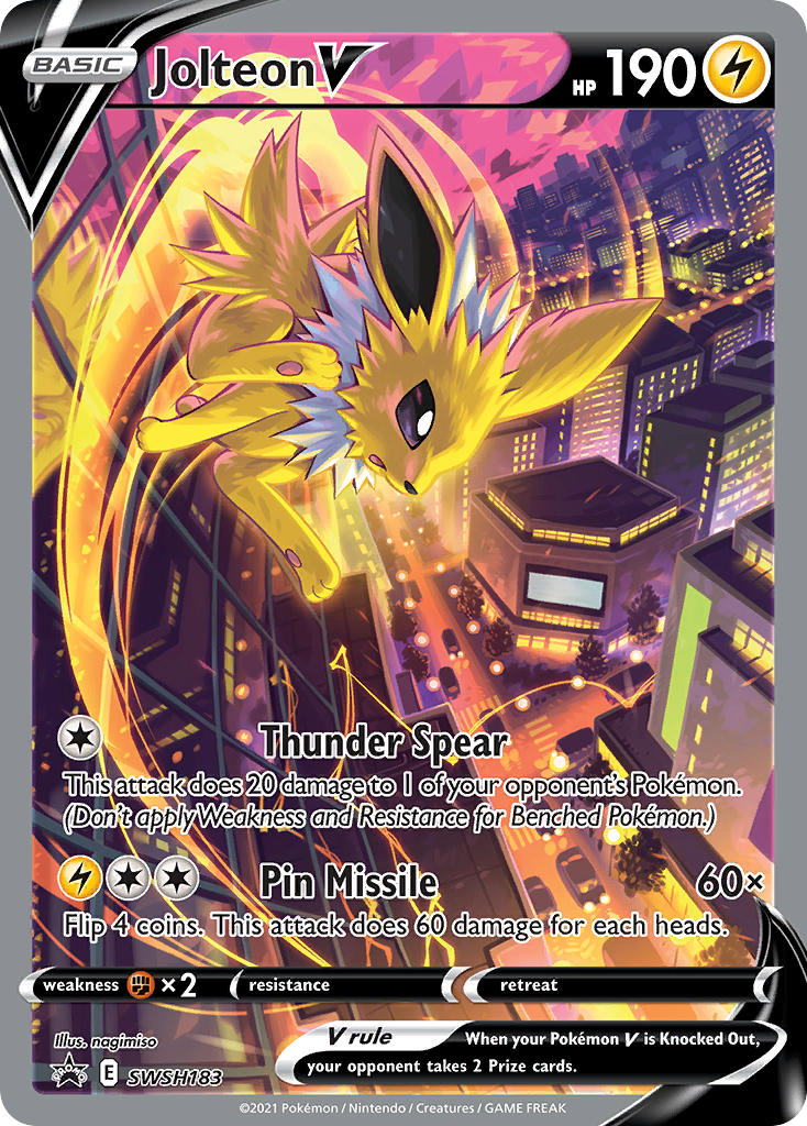 Jolteon V - SWSH183 - Sword & Shield Promos