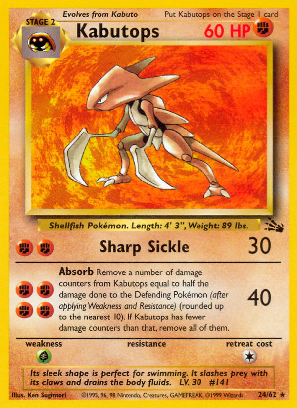 Kabutops Fossil set unlimited