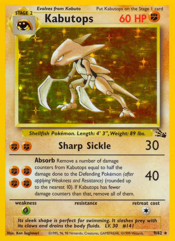 Kabutops Fossil set unlimited