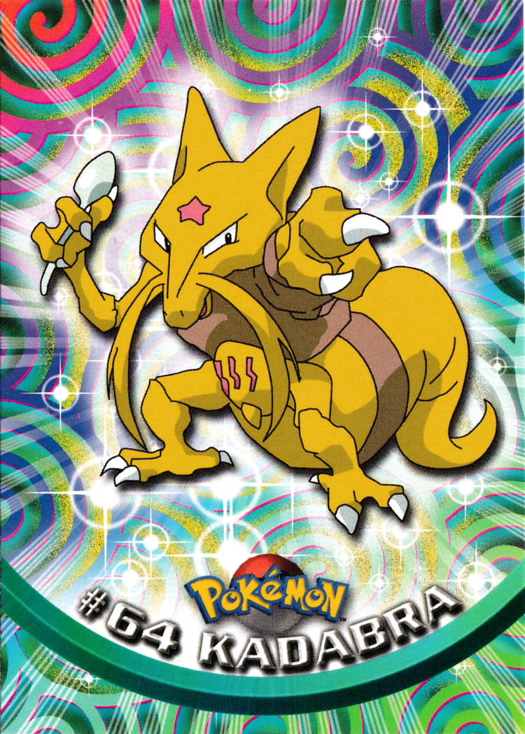 Buy Pokemon Abra, Kadabra, and Alakazam Card Evolution Set (Topps #63, #64,  and #65) Online at desertcartIsrael