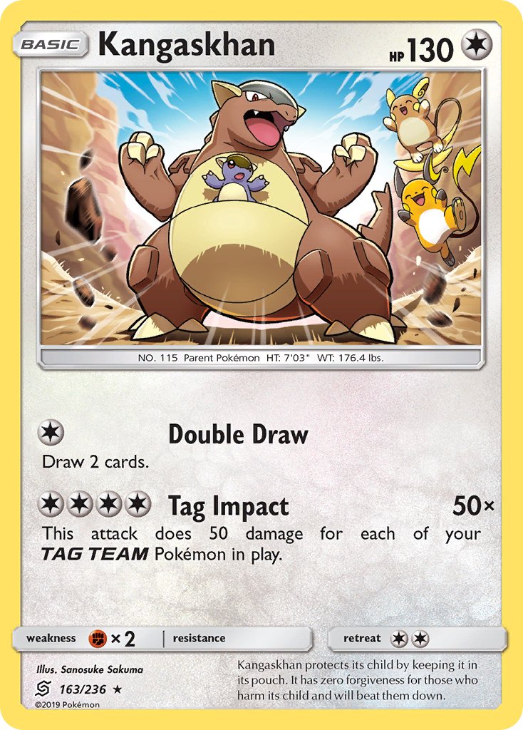 Kangaskhan GX SM188 - Pocket Monster