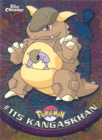 Kangaskhan - 115 - Topps - Chrome series 2 - front