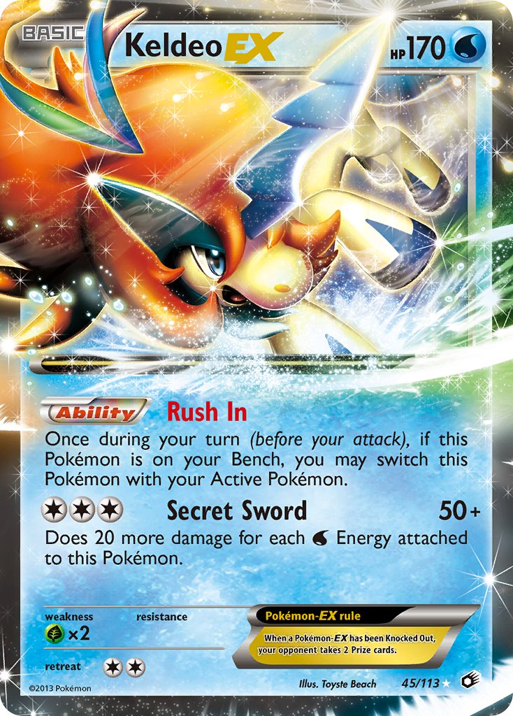 Keldeo-EX - 45 - Legendary Treasures