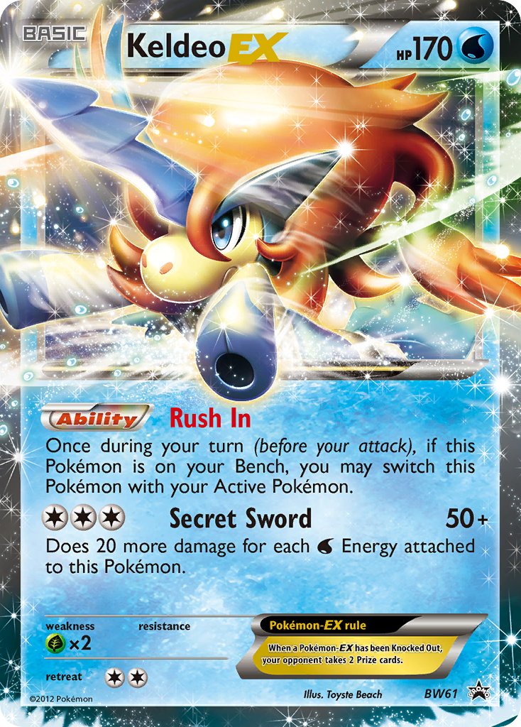 Keldeo-EX - BW61 - Black & White Promos