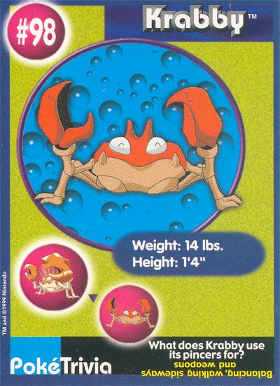 Krabby - 98 - Burger King  - front