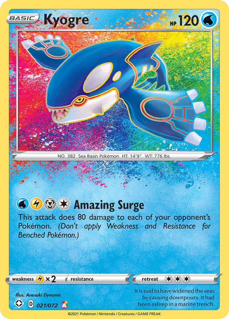 Kyogre - 21 - Shining Fates