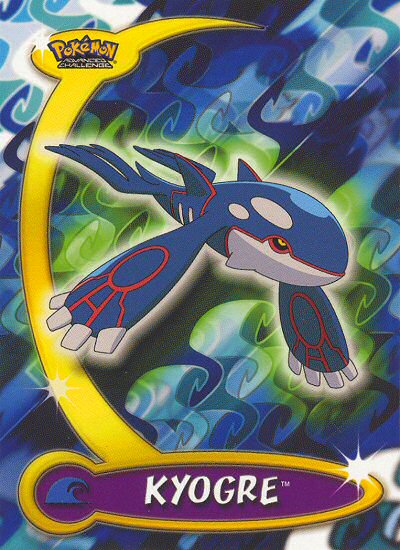 Kyogre - 37 - Topps - Pokemon Advanced Challenge - front