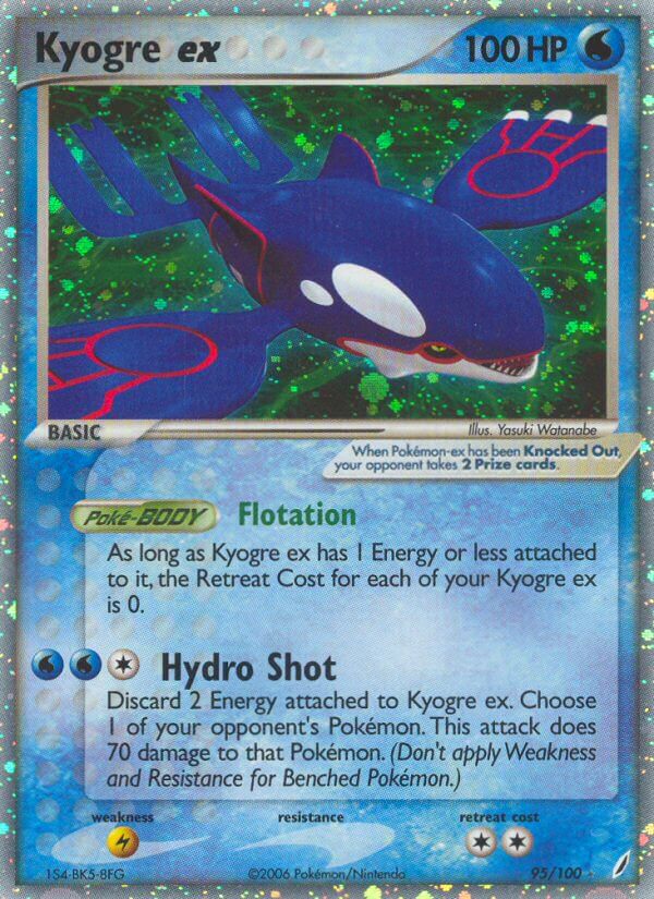 Kyogre ex - 95 - Crystal Guardians