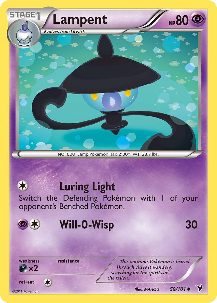 Lampent - XY Phantom Forces Pokémon card 42/119