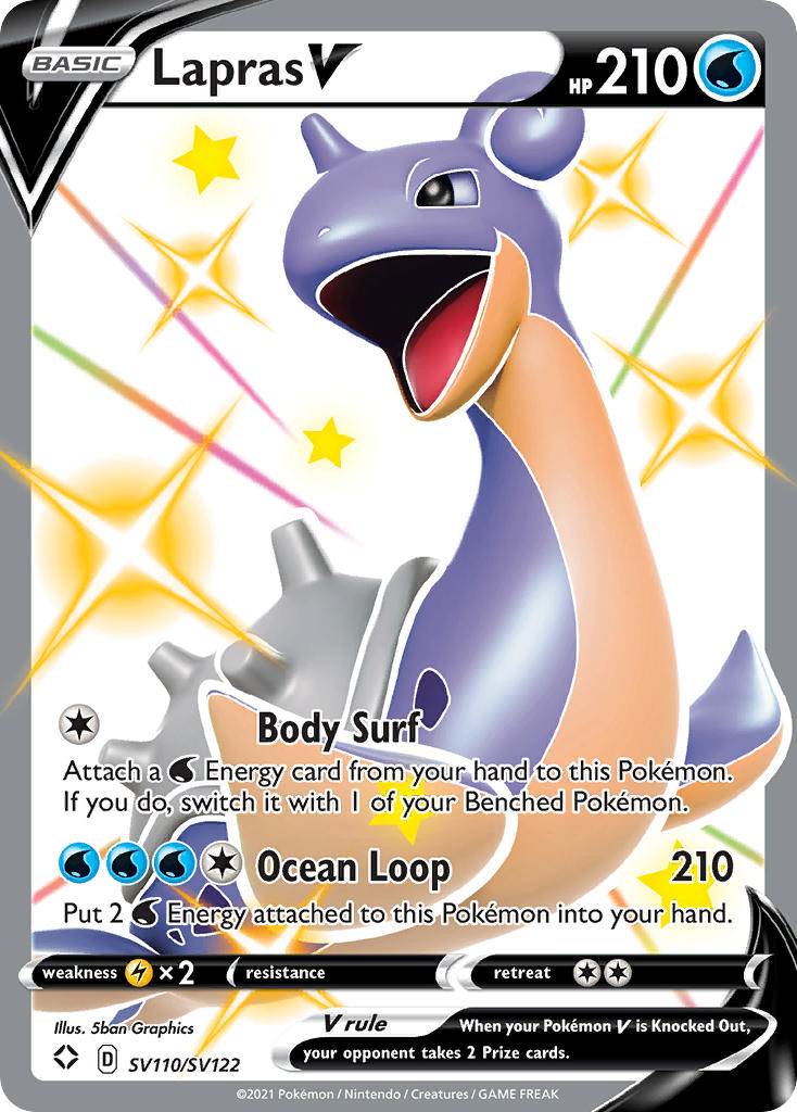 Lapras V - SV110 - Shining Fates