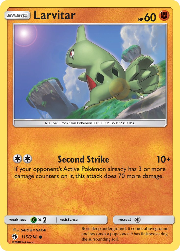 Larvitar - 115 - Lost Thunder