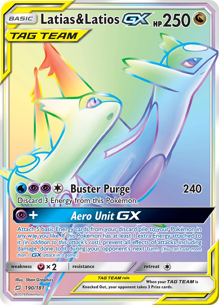 Latias & Latios-GX - 190 - Team Up