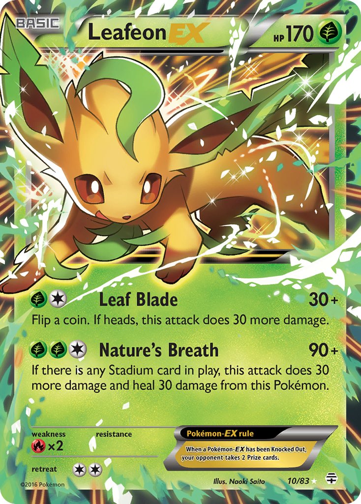 Leafeon-EX - 10 - Generations