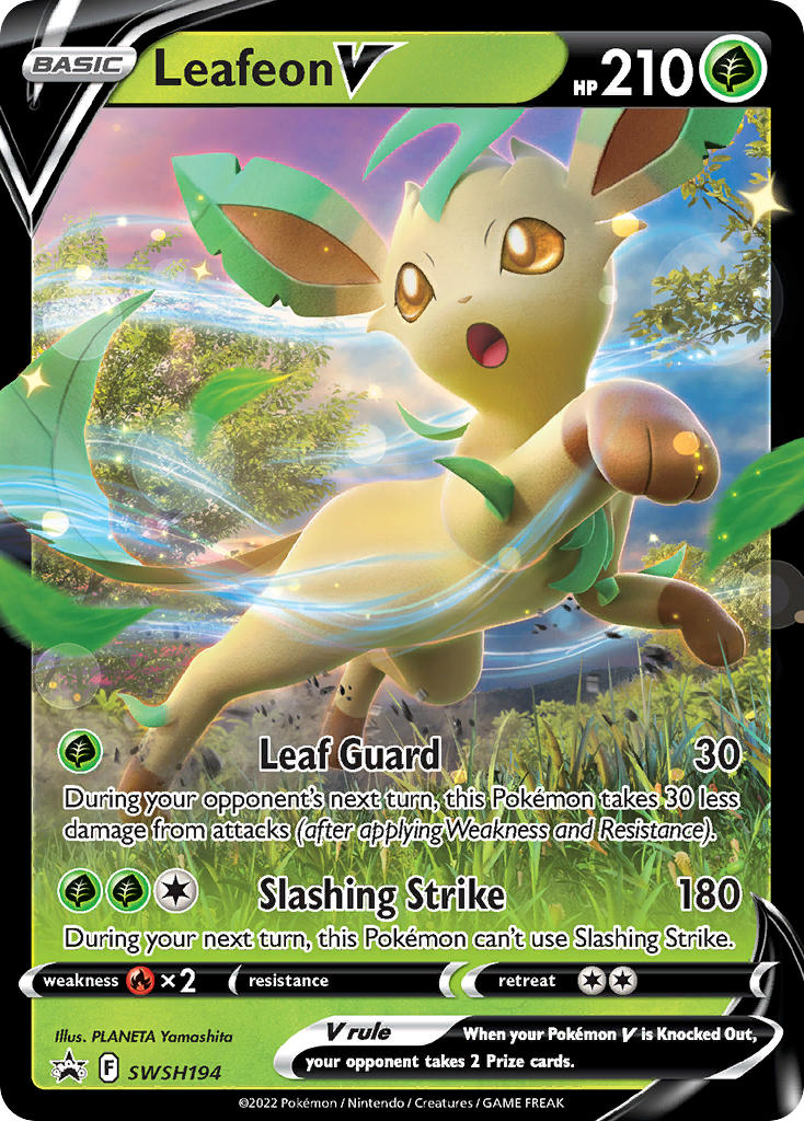 Leafeon V - SWSH194 - Sword & Shield Promos