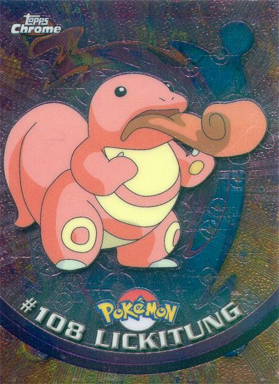 Lickitung - 108 - Topps - Chrome series 2 - front