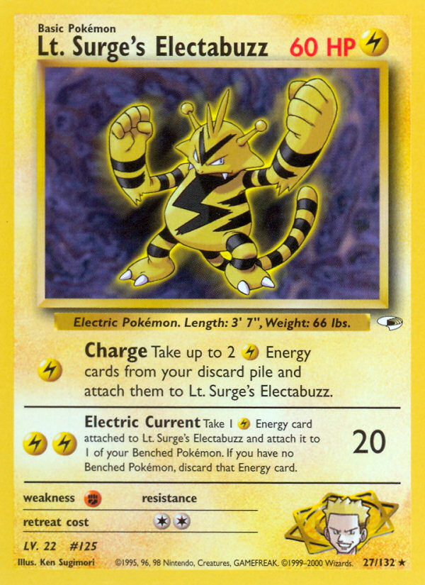 Lt. Surge’s Electabuzz - Gym Heroes - Unlimited