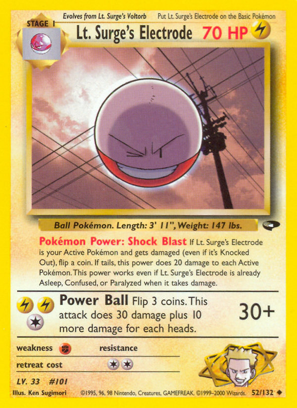 Lt. Surge’s Electrode Gym Challenge Unlimited