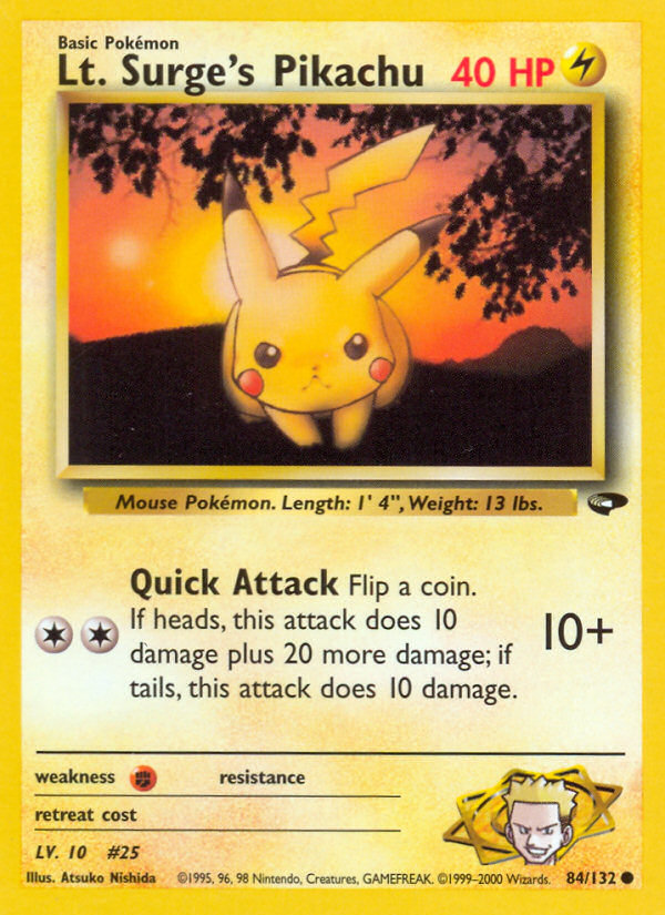 Lt. Surge’s Pikachu