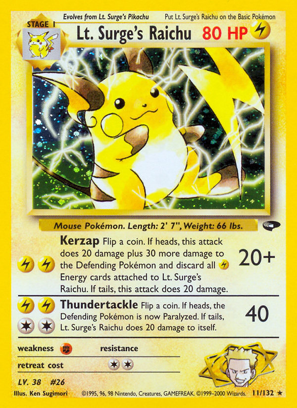 Lt. Surge’s Raichu