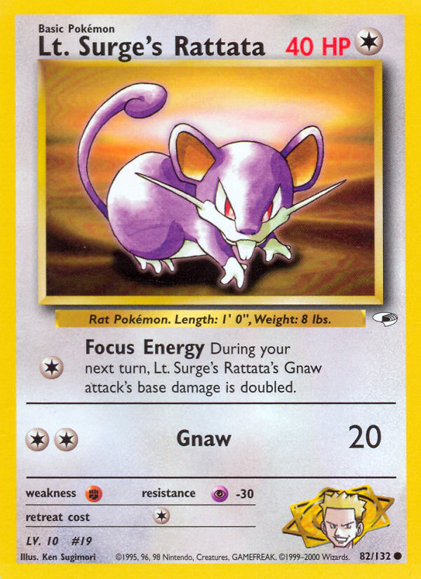 Lt. Surge’s Rattata - Gym Heroes - Unlimited