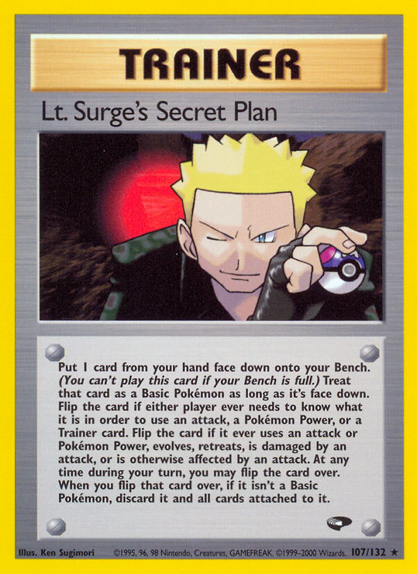Lt. Surge’s Secret Plan