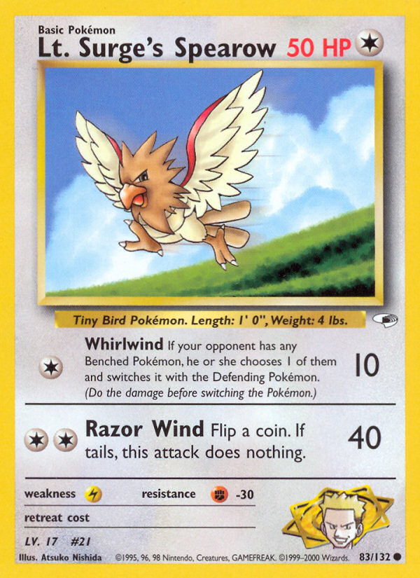Lt. Surge’s Spearow
