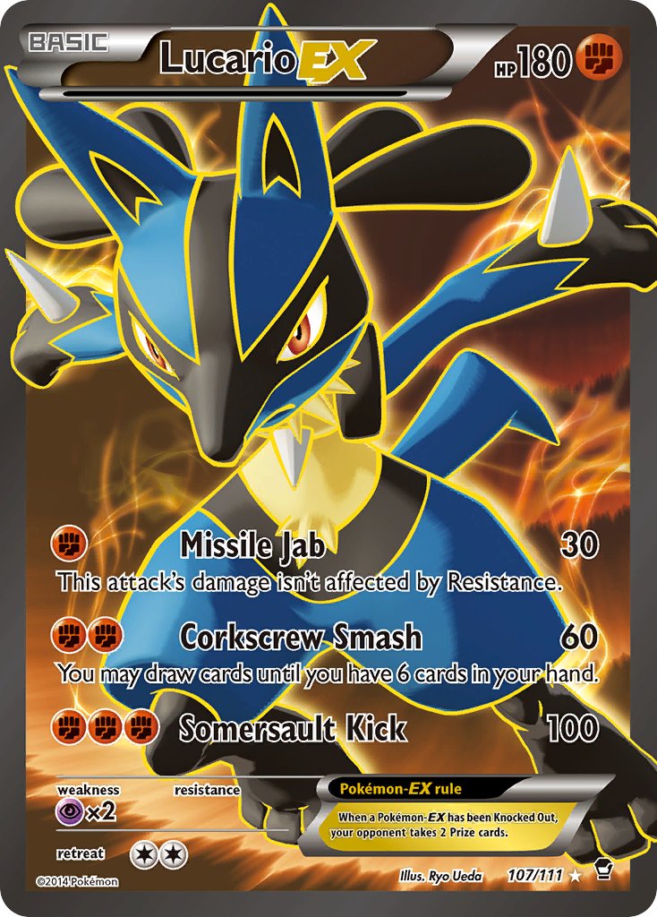 Lucario-EX - 107 - Furious Fists