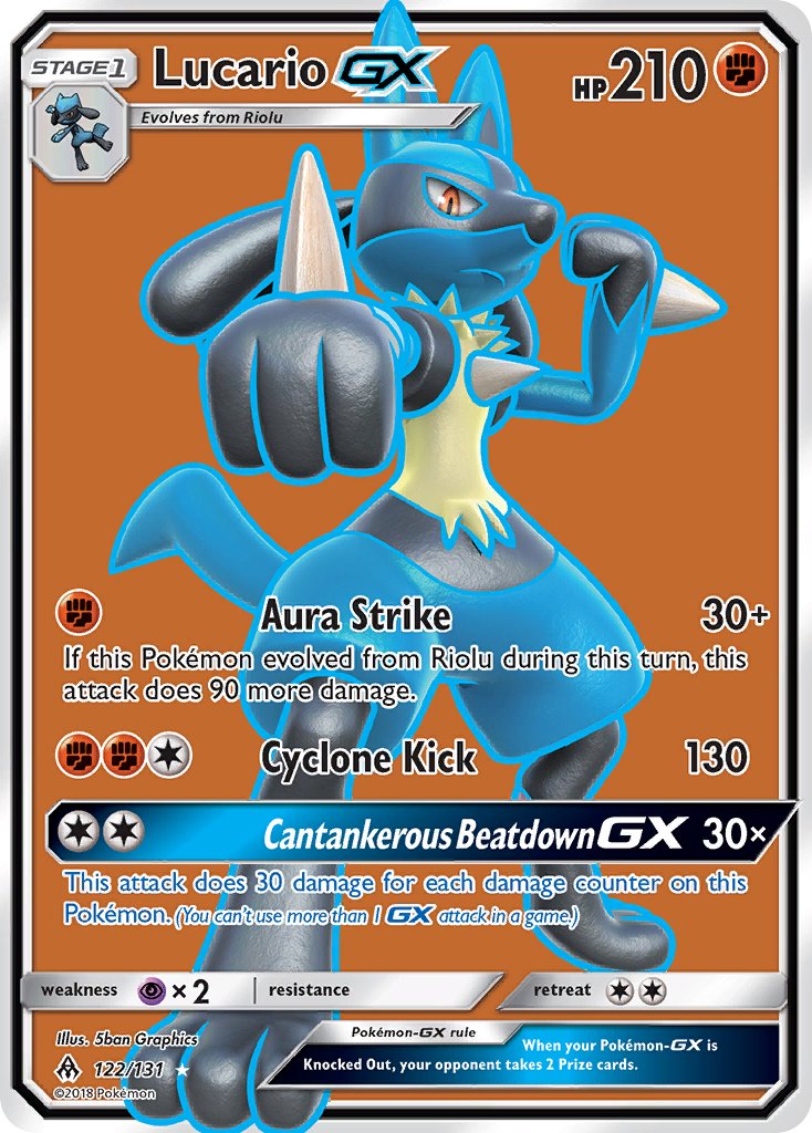 Lucario-GX - 122 - Forbidden Light