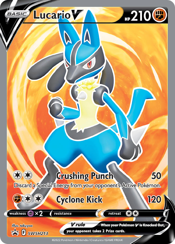 Lucario V - SWSH213 - Sword & Shield Promos