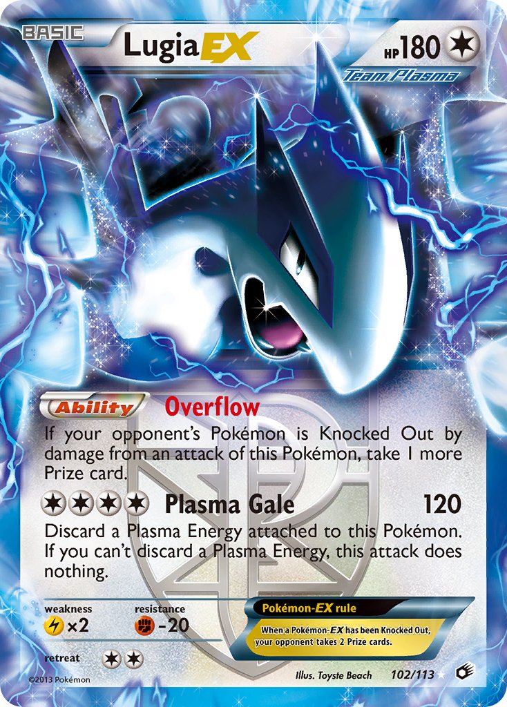 Lugia-EX - 102 - Legendary Treasures