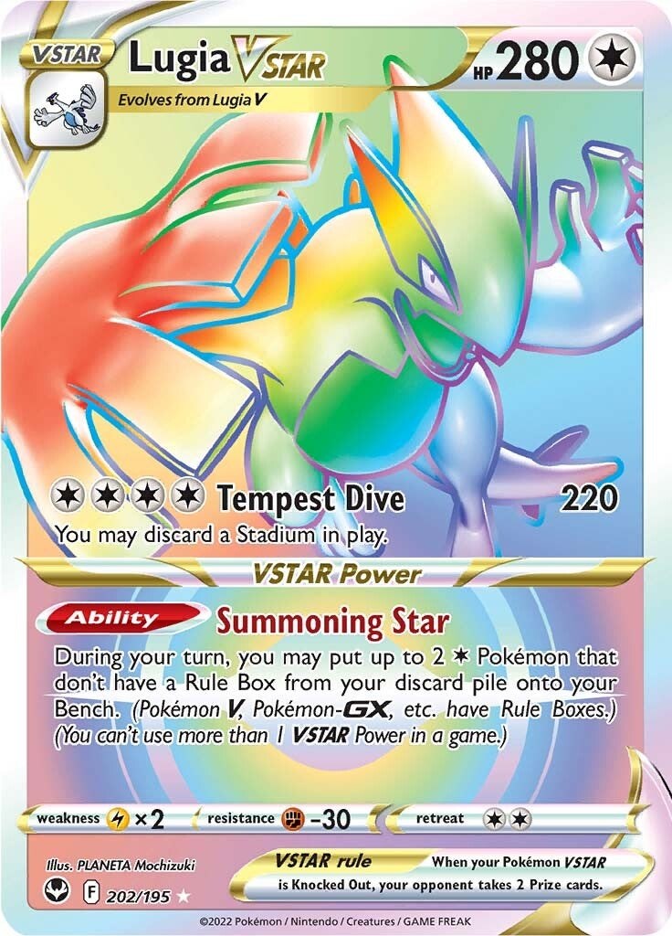 Check the actual price of your Lugia VSTAR (Secret) (202) 202/195 Pokemon  card