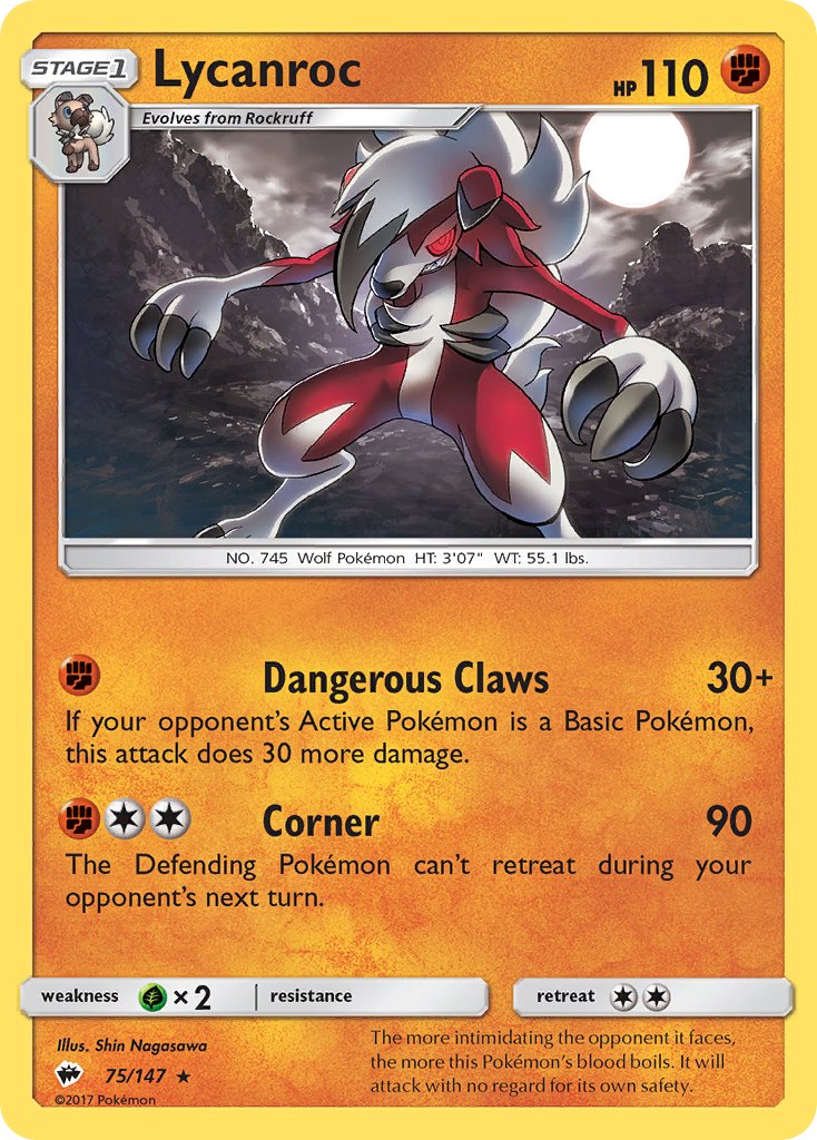 Lycanroc - 75 - Burning Shadows